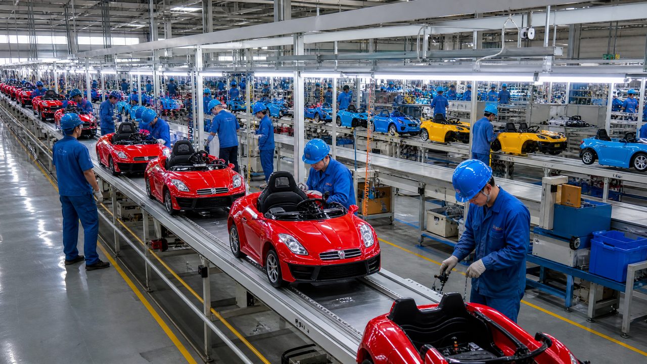 KidsRideCar factory production